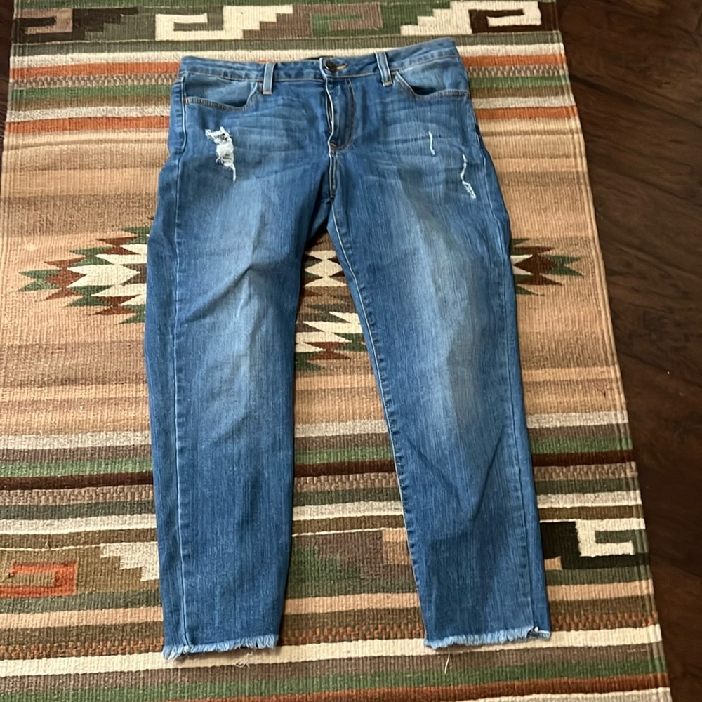 Just black made in the USA prop fringe jeans